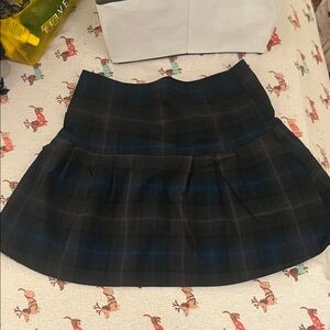 Forever 21 Black and Blue Plaid Mini Skirt